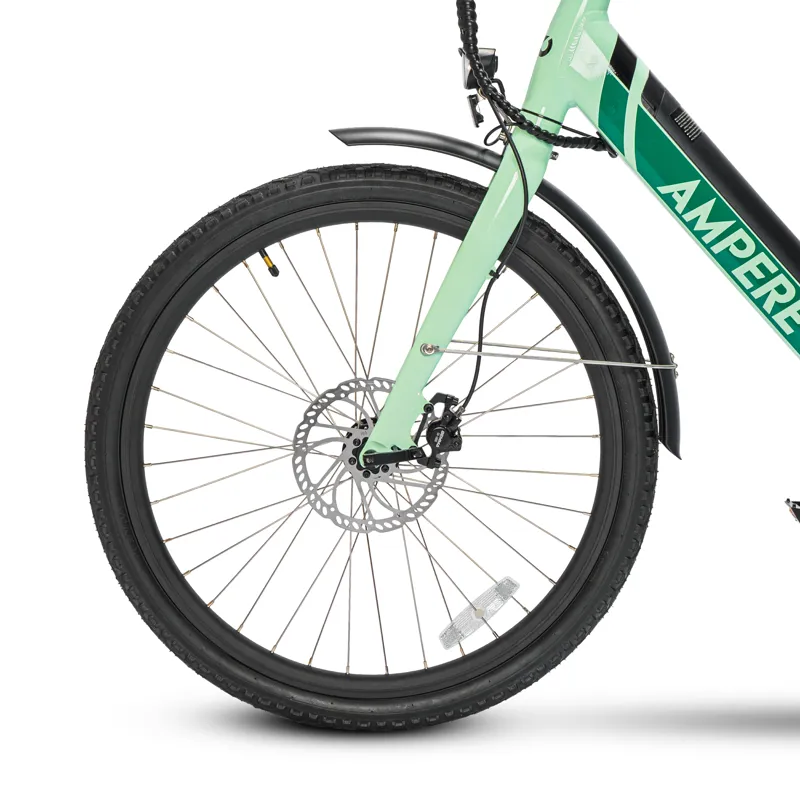 Ampere Deluxe Step Through 26 Inch Wheel Electric Bike Green-6